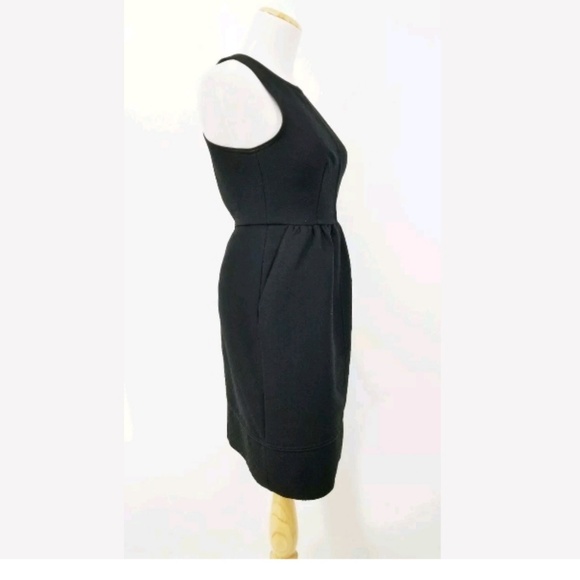 Anthropologie 0 Maeve Rokin Cross Back Dress Black - Picture 3 of 6